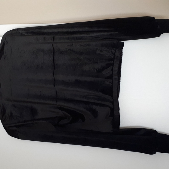 Dynamite black velour top M - Picture 8 of 11